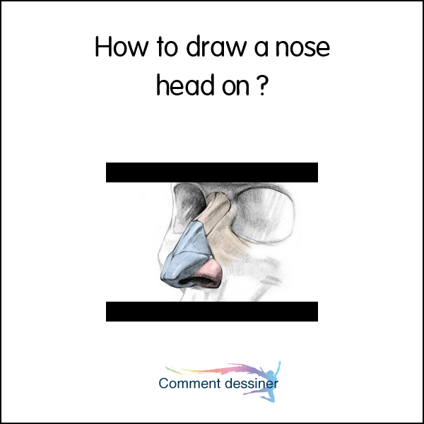 How to draw a nose head on